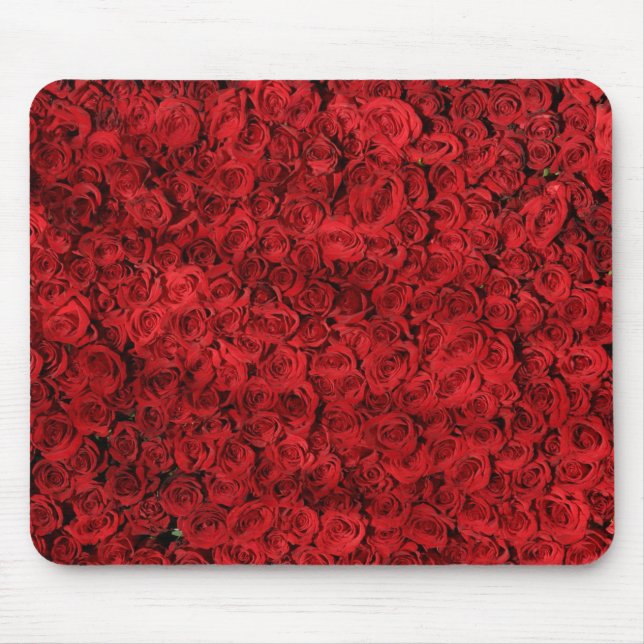 Schöne Rote Rosen Mousepad (Vorne)