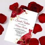 Schöne Rote Rosen Sparkle Dress Sweet 16 Einladung<br><div class="desc">Schöne Rote Rosen Sparkle Kleid Sweet 16 Einladung Mehr elegante Blumenmotive in unserem Geschäft! Sehen Sie sich die passende Kollektion in unserem Shop an</div>