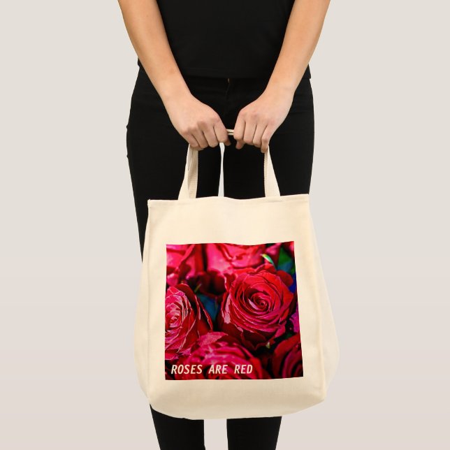 Schöne Rote Rosen Tragetasche (Vorderseite (Produkt))