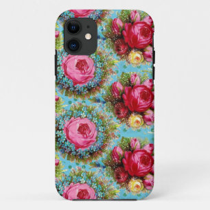 SCHÖNE ROTE ROSEN UND BLUE BLUMEN Case-Mate iPhone HÜLLE