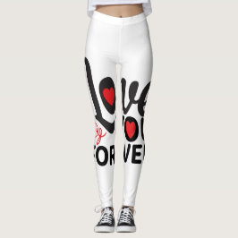 Schöne, rote und weiße Täler Leggings