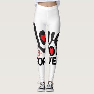 Schöne, rote und weiße Täler Leggings