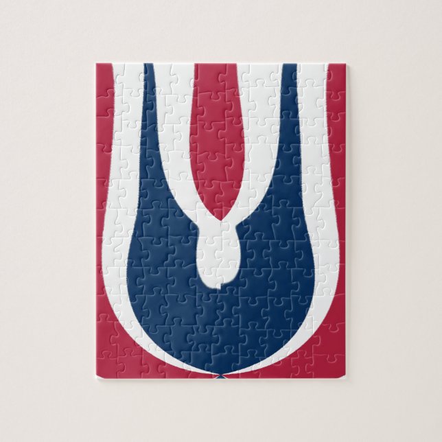 Schöne, rote, weiße, blaue Textur Abstrakt (Vertikal)