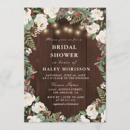 Schöne rustikale Brautdusche Einladung