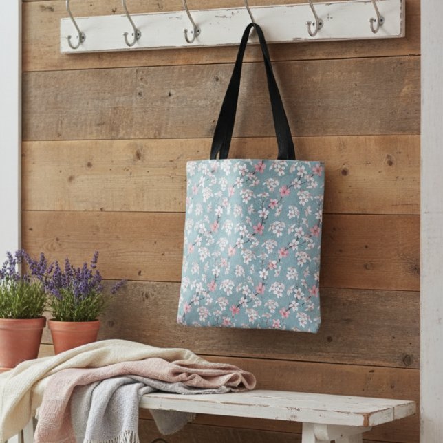 Schöne rustikale Vintage Kirschblüten Tasche (Von Creator hochgeladen)