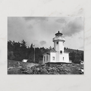 Schöne rustikale Vintage-Leuchtturm-Fotos Postkarte