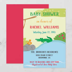 Schöne Safari Baby Dusche Einladung
