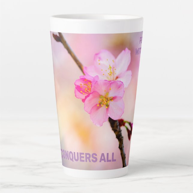 Schöne Sakura Kirschblüten Milchtasse (Vorderseite)