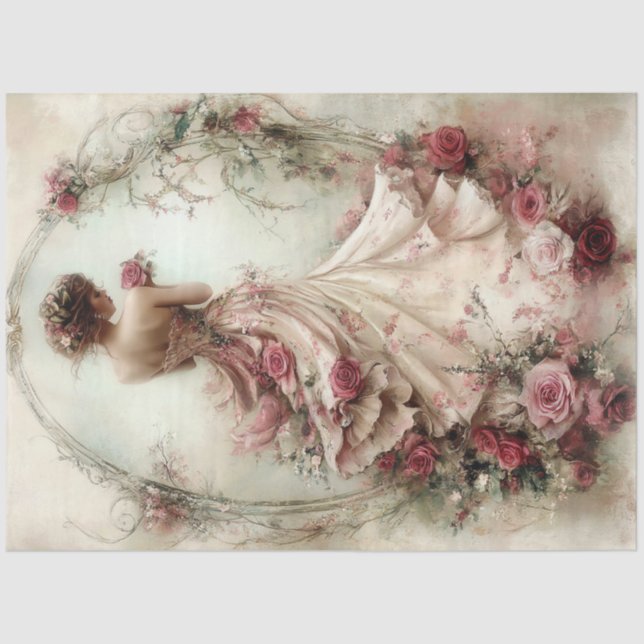 Schöne Sammlung Maiden Seidenpapier (Vorderseite)