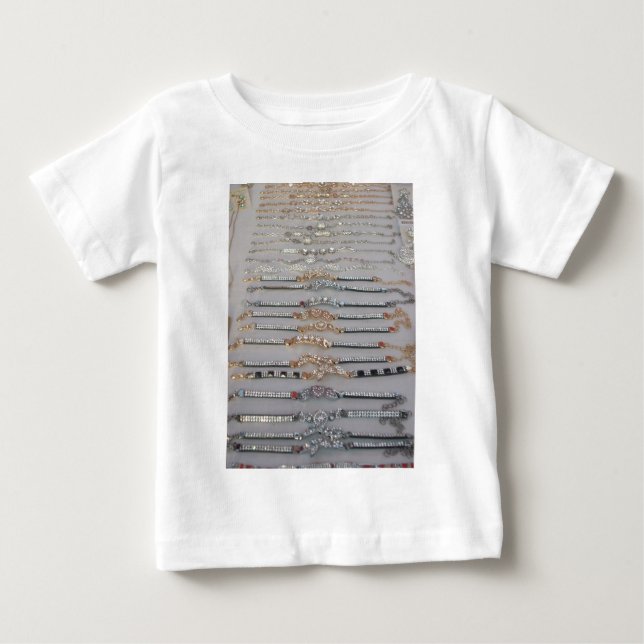 Schöne Sammlung von Diamind Jewels Herzdesign Baby T-shirt (Vorderseite)