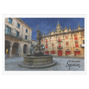 Schöne Santiago de Compostela Spanien Tischdecke