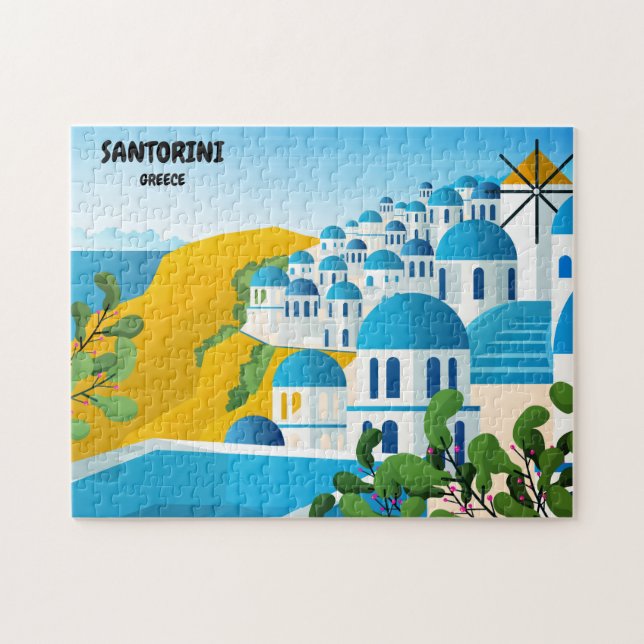 Schöne Santorini Griechenland Reisen (Horizontal)