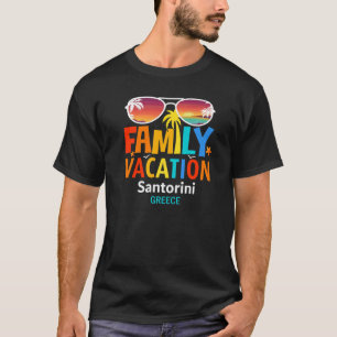 Schöne Santorini Island Matching Outfits Family T-Shirt