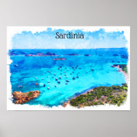 Schöne Sardinien Italien Mittelmeer Landschaft