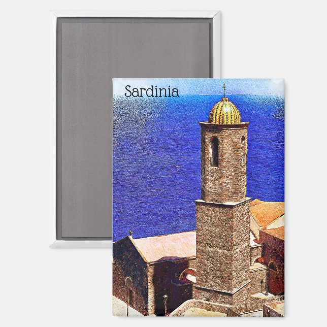 Schöne Sardinien italienische Insel Mittelmeer Magnet (Vorderseite/Rückseite)