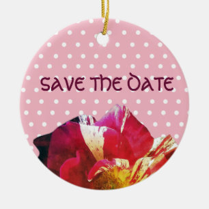 Schöne Save-the-Date-Deko Keramik Ornament