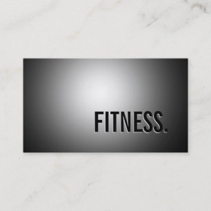 Schöne schlichte graue Muster Fitness Visitenkarte