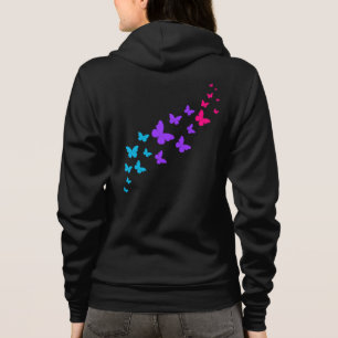 Schöne Schmetterling Androgyner Stolz Design Hoodie