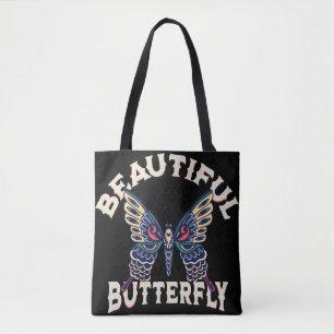 schöne Schmetterling-Retro-Vektor-Kunst-Illustrati Tasche