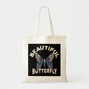 schöne Schmetterling-Retro-Vektor-Kunst-Illustrati Tragetasche