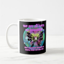 Schöne Schmetterling-Tasse, Inspirierender Spruch