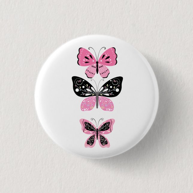 Schöne Schmetterlinge  Button (Vorderseite)