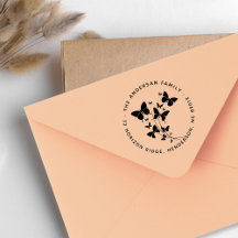 Schöne Schmetterlinge Familienname Rücksendeadress