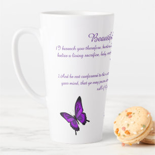 Schöne Schmetterlinge Latte Tasse