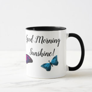 Schöne Schmetterlinge lebhafte Farben gestalten Ih Tasse