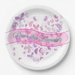 Schöne Schmetterlinge Pappteller