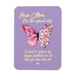 Schöne Schmetterlinge Personalisierter Muttertag Magnet