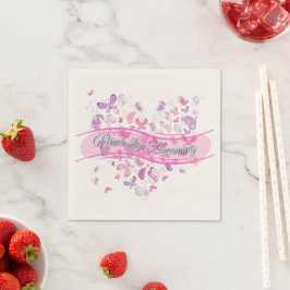 Schöne Schmetterlinge Serviette