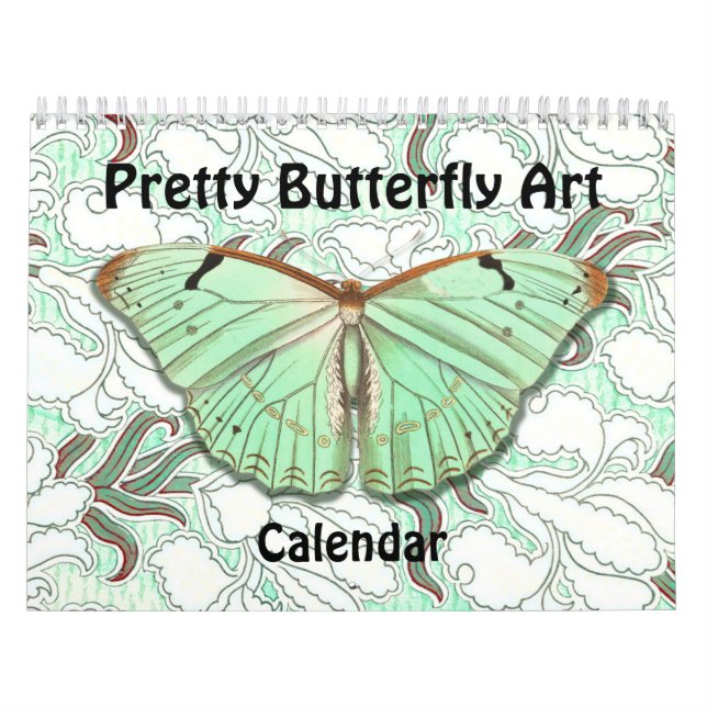 Schöne Schmetterlings-Kunst-Kalender Schmetterling Kalender (Titelbild)