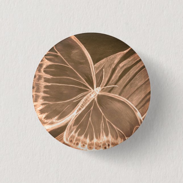 Schöne Schmetterlingstaste Button (Vorderseite)