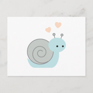 Schöne Schnecke Postkarte