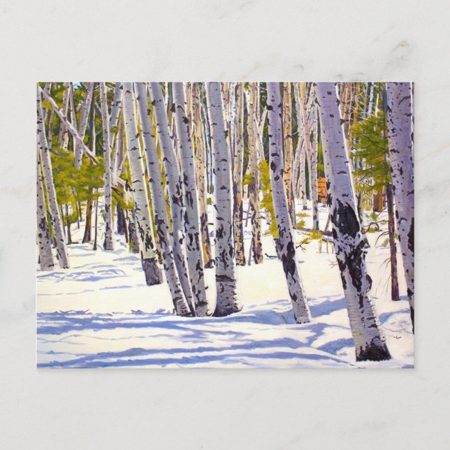 Schöne Schneebärger Weihnachtskarte Postkarte (Vorderseite)