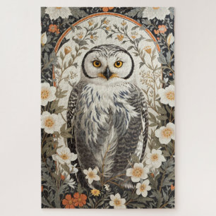 Schöne Schneeeule William Morris inspiriert