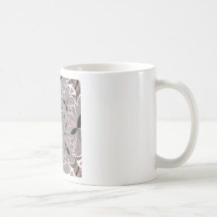 Schöne schöne Asche Grau Kaleidoskop nahtlos Kaffeetasse