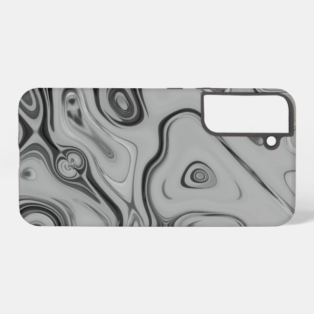Schöne, schöne ash graue Textur Farbkunst drucken Samsung Galaxy Hülle (Rückseite (Horizontal))