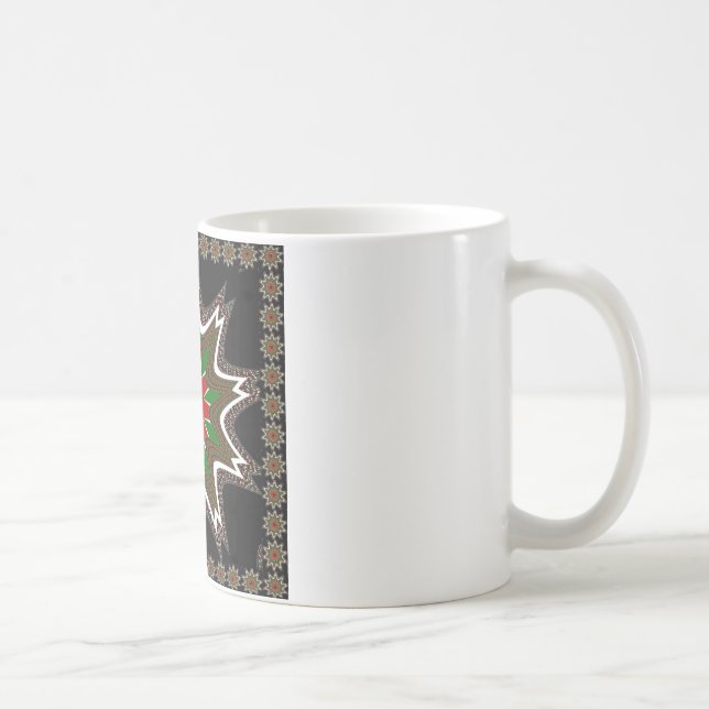 Schöne schöne Kenya Kulturmotif Geometrie Kaffeetasse (Rechts)