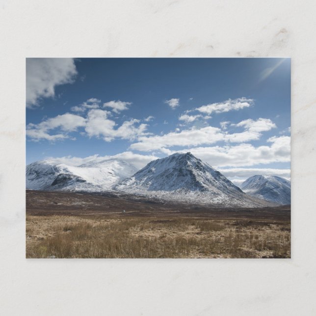 Schöne schottische Berge Postkarte (Vorderseite)