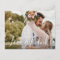 schöne Schrift | Vielen Dank Hochzeitskarte