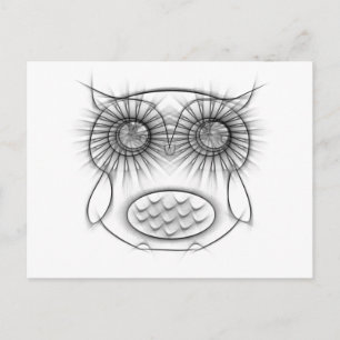 Schöne Schwarz-Weiß-Schale Postkarte
