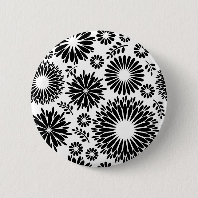 Schöne schwarz-weiße Knöpfe Button (Vorderseite)