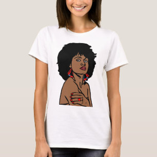 Schöne schwarze Afrikanerinnen sehen sich der Orig T-Shirt