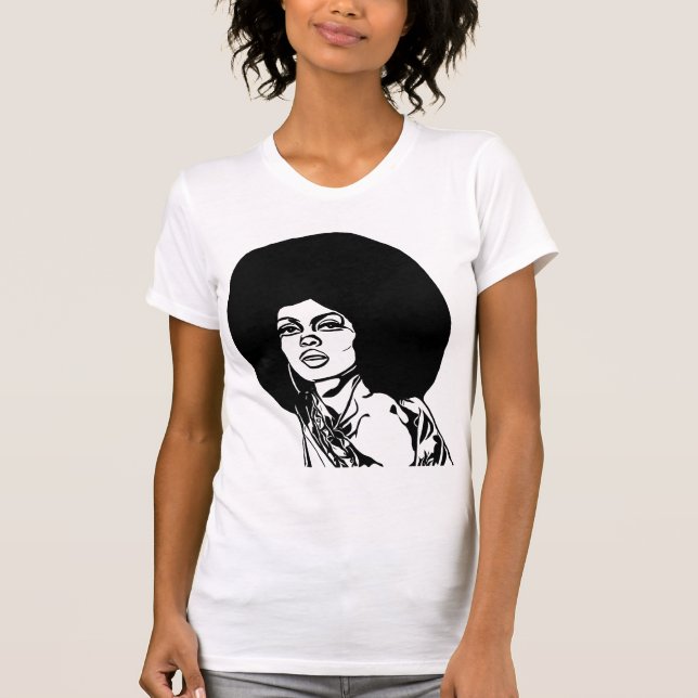 schöne schwarze afrikanische Frauen stehen vor abs T-Shirt (Vorderseite)