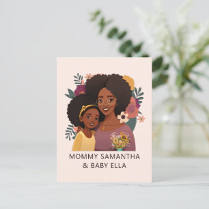 Schöne Schwarze Mama und Tochter (15) Postkarte