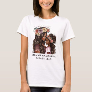 Schöne Schwarze Mama und Tochter (2) T-Shirt