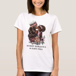 Schöne Schwarze Mama und Tochter (3) T-Shirt