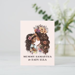 Schöne Schwarze Mama und Tochter (4) Postkarte